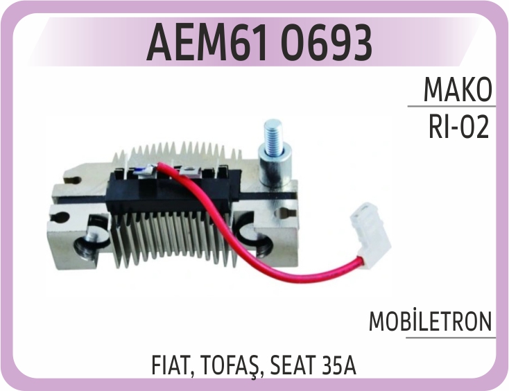 AEM61 0693 DIOT TABLASI FIAT, TOFAŞ, SEAT 35A